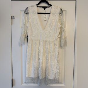 Express Ivory Lace Dress